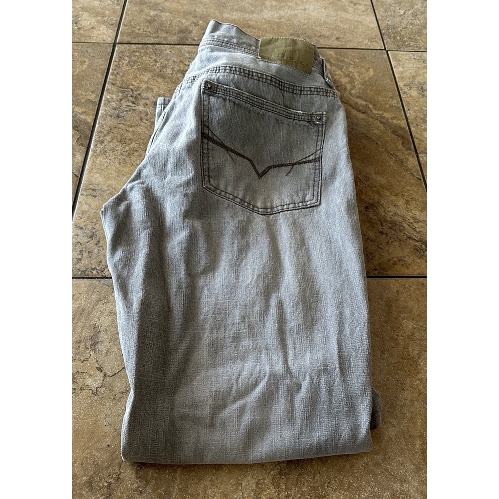 Fiorucci Jeans Mens 34X32 Gray Straight Leg Fit 34X31